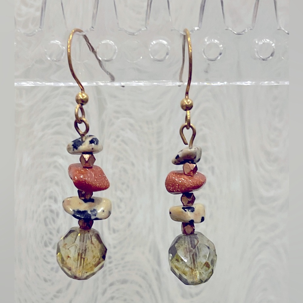 Handmade 1” dangle earrings